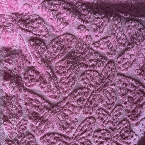 NWT 2 pcs Juicy Couture Pink Butterfly Terry Hoodie & Shorts Set - Picture 6 of 6